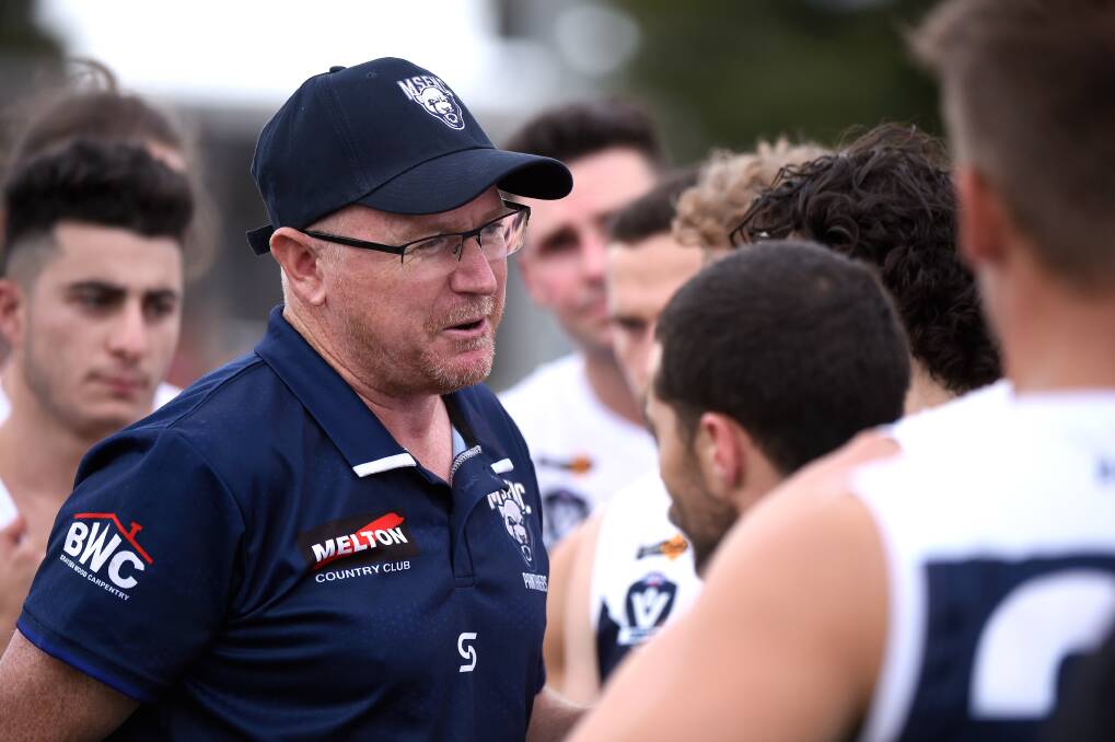 Heath Pritchard will stay on as Melton South coach. Picture: Adam Trafford