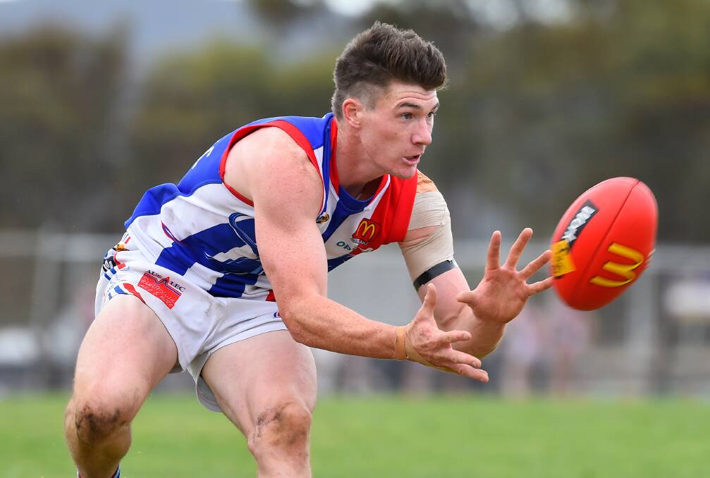 LEADER: East Point co-captain Matthew Johnston led from the front for his side. Picture: Adam Trafford