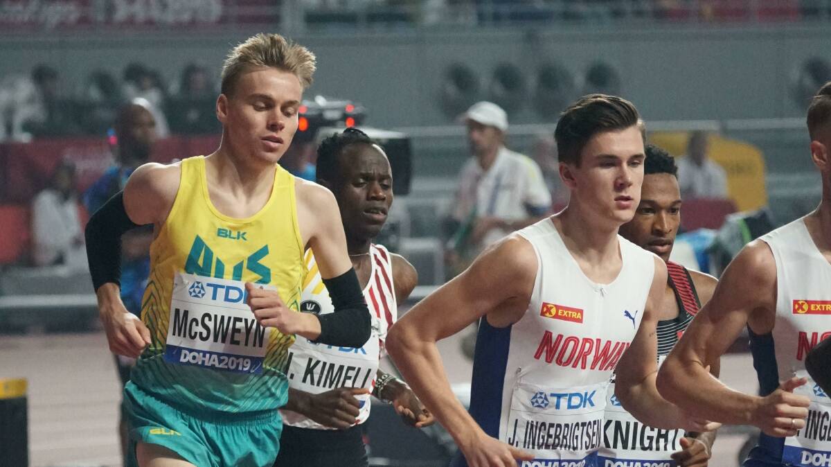 SUPERSTAR: Stewart McSweyn has had an incredible year to date, claiming the Australian mile record. Picture: Athletics Australia