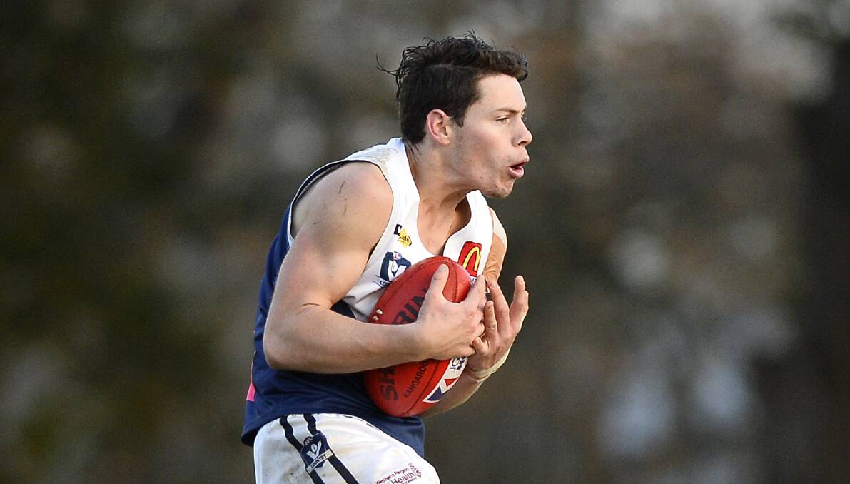 Lachie Watkins in action for Melton South, who he left to join the Bloods. 