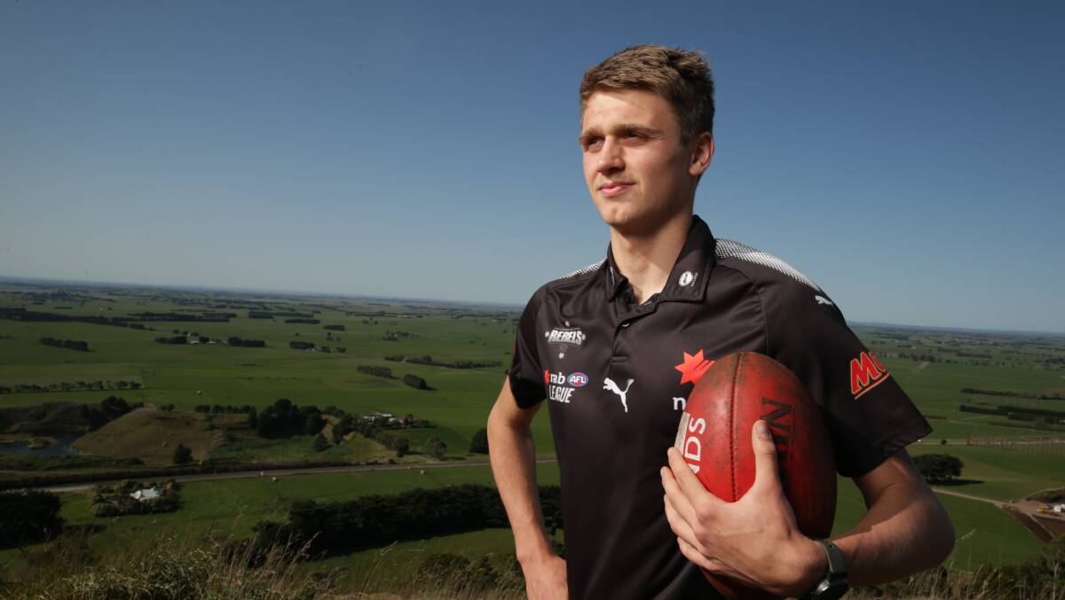 LOOKING FORWARD: Camperdown footballer Hamish Sinnott hopes to play NAB League as a 19-year-old prospect in 2022. Picture: Chris Doheny 