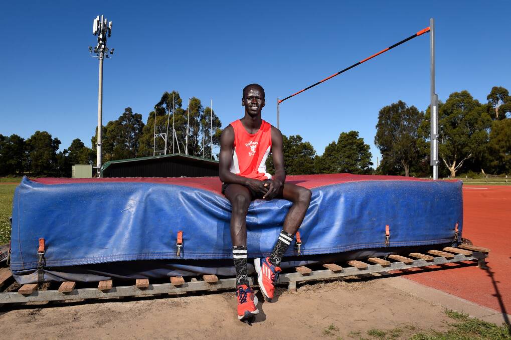 Ballarat's Yual Reath is eyeing off international competitions after clearing 2.25m. Picture: Adam Trafford