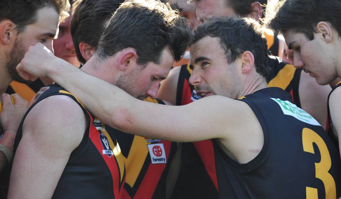LEADER: Tom German, right, finally had the chance to lead the Cobras in a game. Picture: Lachlan Bence