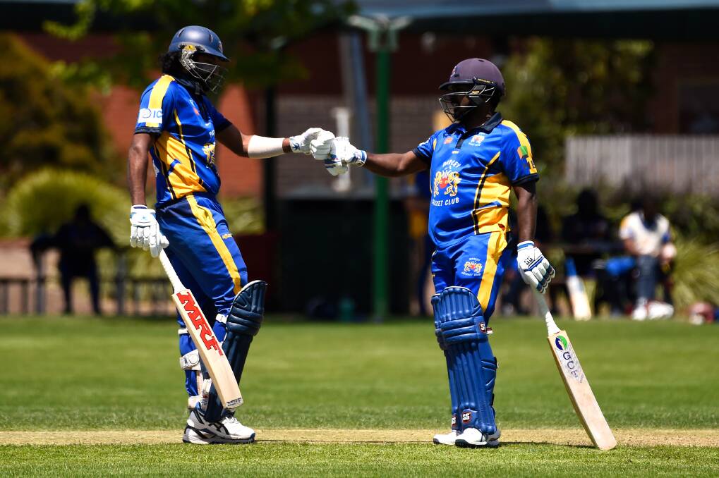 Hasitha Wickramasinghe (left) and Dilan Chandima of Darley. Picture: Adam Trafford