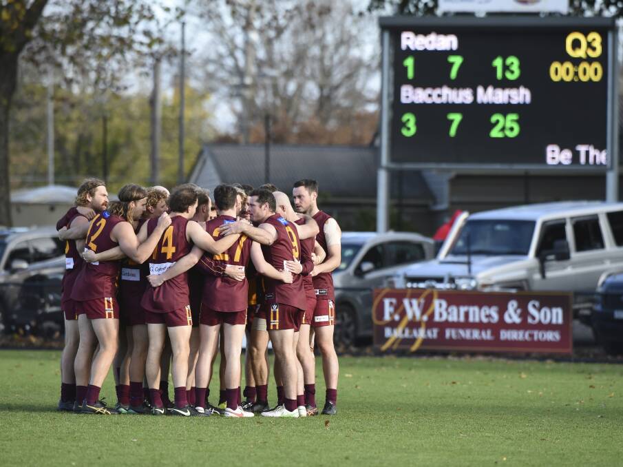 Redan kicked just one goal in a home loss to Bacchus Marsh earlier this season. Picture: Lachlan Bence