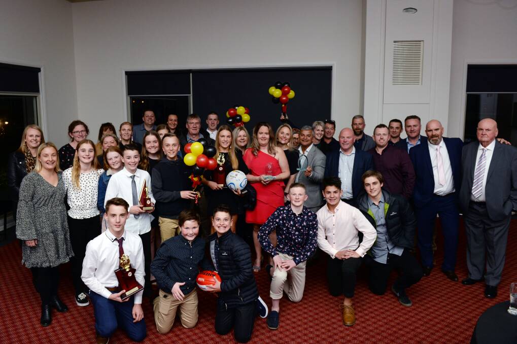 Bacchus Marsh club members at the 2019 Robert Allan Medal night. Picture: Kate Healy