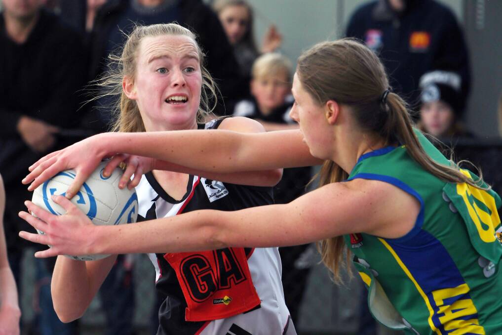 STEP UP: Lily Pfitzner starred in defence in her first A Grade game for North Ballarat. Picture: Kate Healy