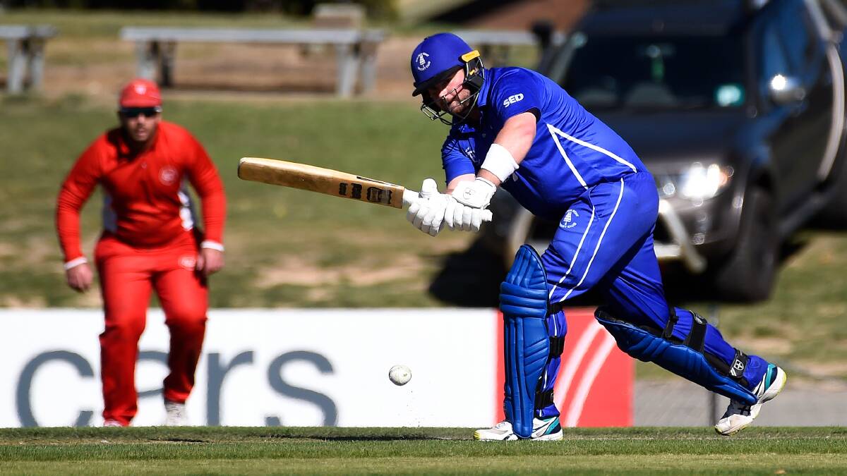 Andrew Falkner works the ball off his pads. Picture: Adam Trafford