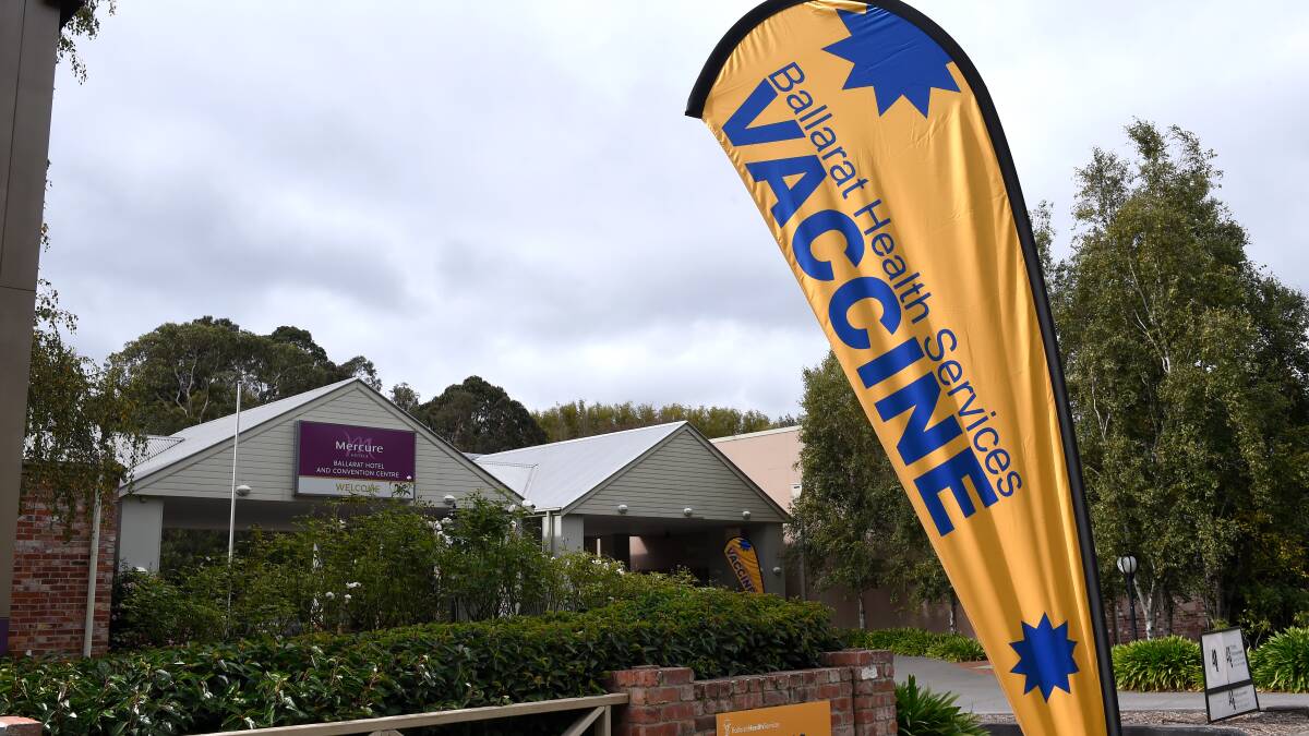 Ballarat Health Service's Community Vaccination Clinic at the Mercure