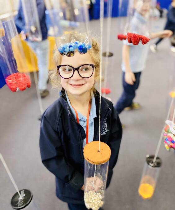 CREATIVE: Mount Pleasant Primary pupils created an immersive, experiential artwork for the whole school to enjoy as part of an 'arts intensive' program to look at things from a different perspective. Picture: supplied