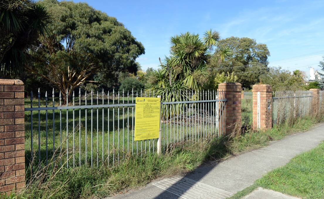 The site of a proposed new childcare centre in Brown Hill. Picture by Kate Healy