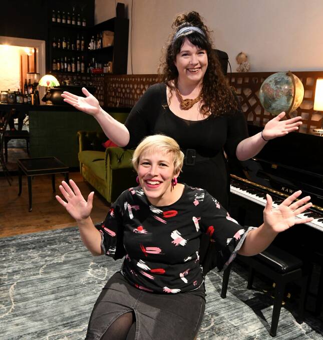  SING: Mary Card and Paige Duggan brought Bar Choir to Ballarat this year