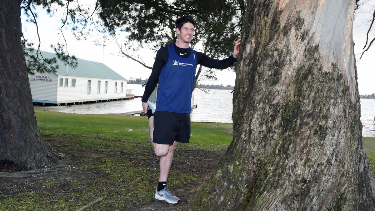 FIT: Tim Brayshaw in training for his New York Marathon run last year. Picture: Kate Healy