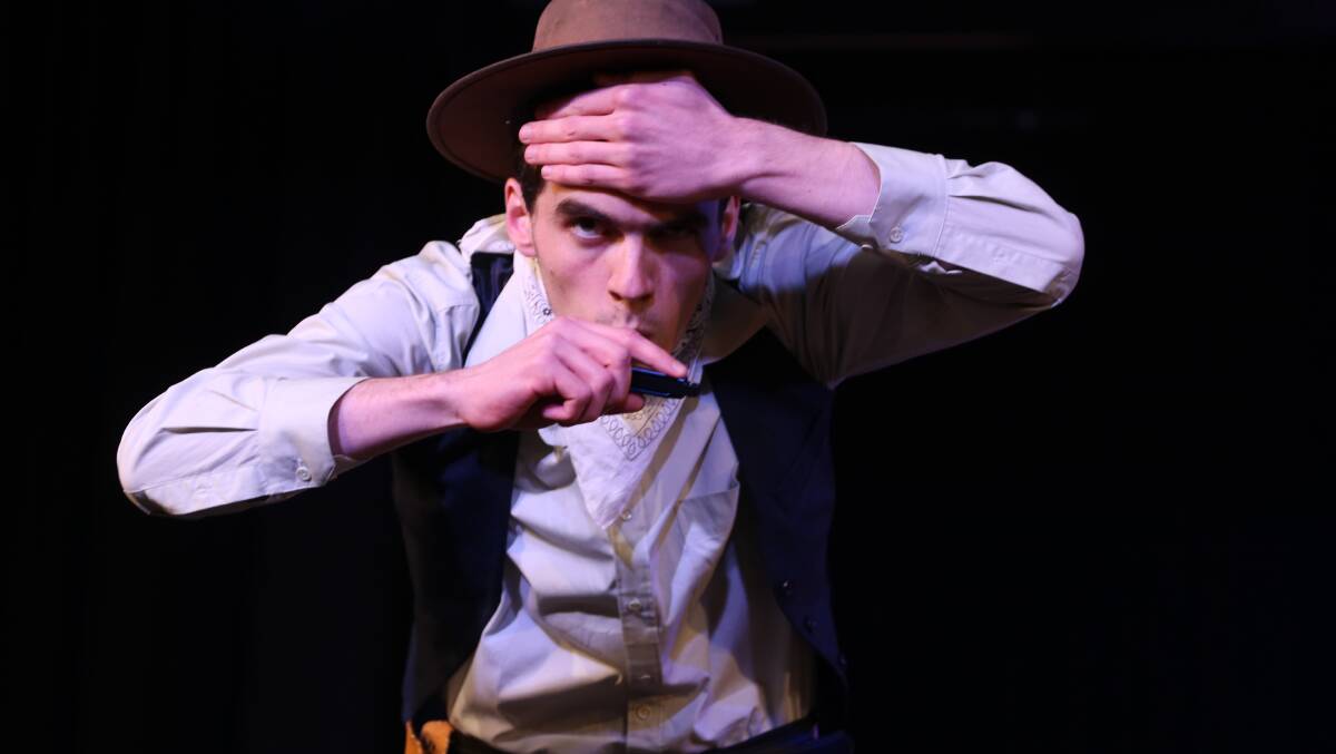 TOP ACT: Patrick Western in his VCE drama performance piece The Drifter, which has been selected to be part of the VCE Season of Excellence. Picture: supplied