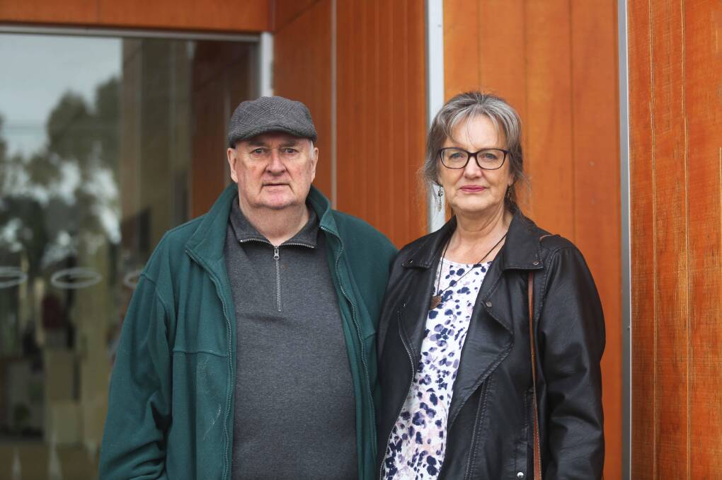 CONCERNED: Terry Ferguson and Lee McGill outside The Well in Smythesdale where the Ballarat Community Health GP clinic will close next month. Picture: Michelle Smith