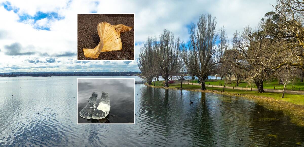 SCULPTURE: Works from Virginia Ward (above) and Pimpisa Tinpalit (below) will be seen in BOAA's Sculpture Walk around Lake Wendouree. 