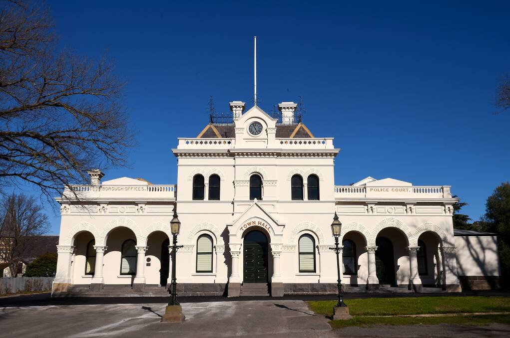 NEW FACE: Clunes Town Hall after a recent refurbishment. Picture: Adam Trafford