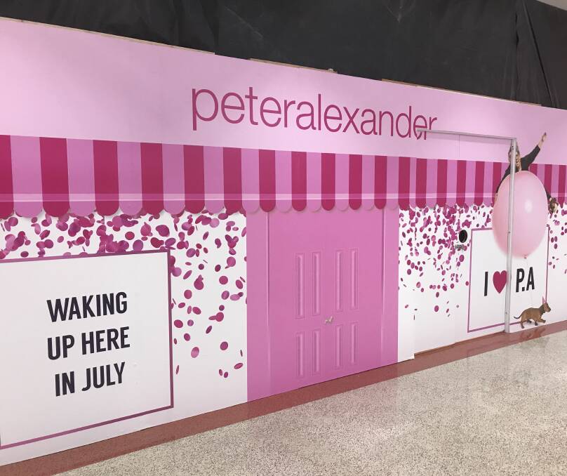 PINK: Peter Alexander will bring his fashion pyjama chain to Central Square shopping centre next month. 