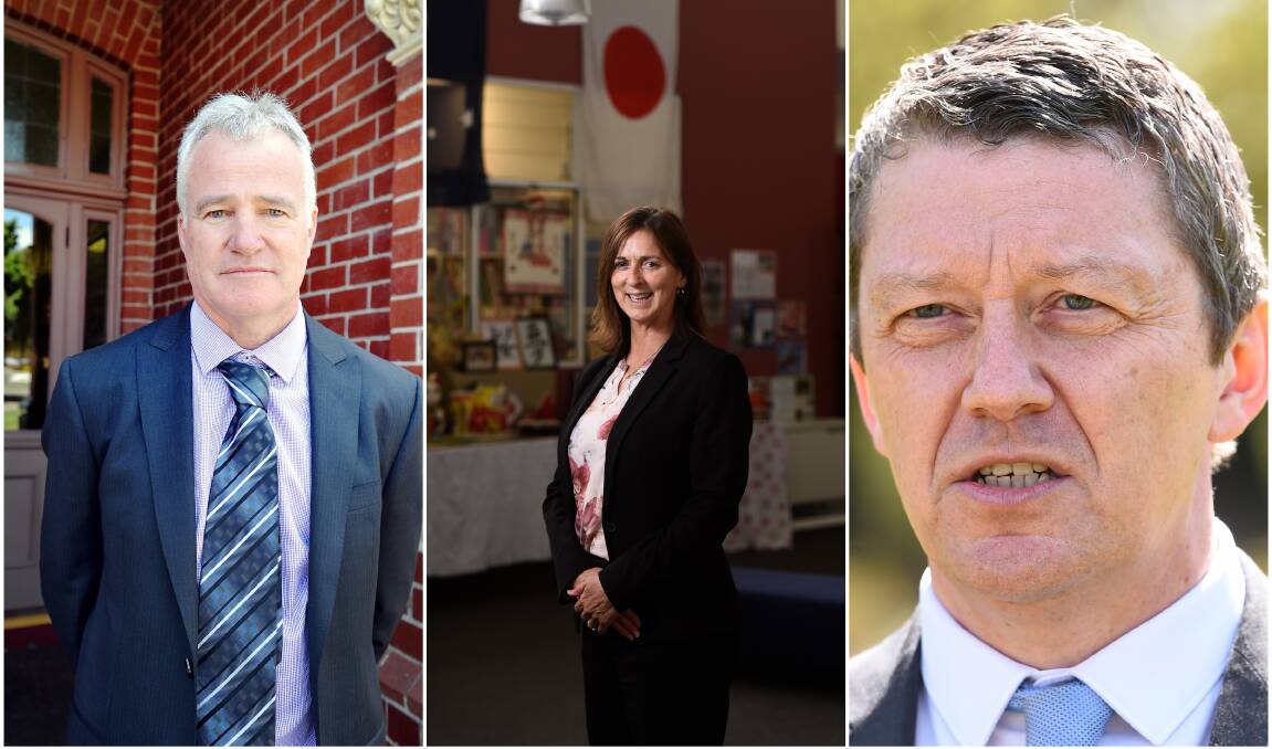 Next year will be very different for Ballarat High School principal Gary Palmer, Mount Clear College principal Lynita Taylor and Woodmans Hill Secondary College principal Stephan Fields.