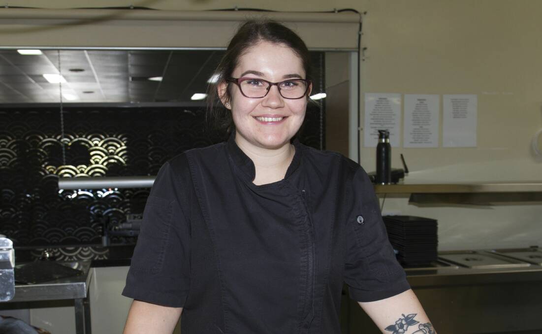 WINNER: Victorian Apprentice of the Year Alyssa Heard in the kitchens of Chalambar Golf Club. Picture: Peter Pickering