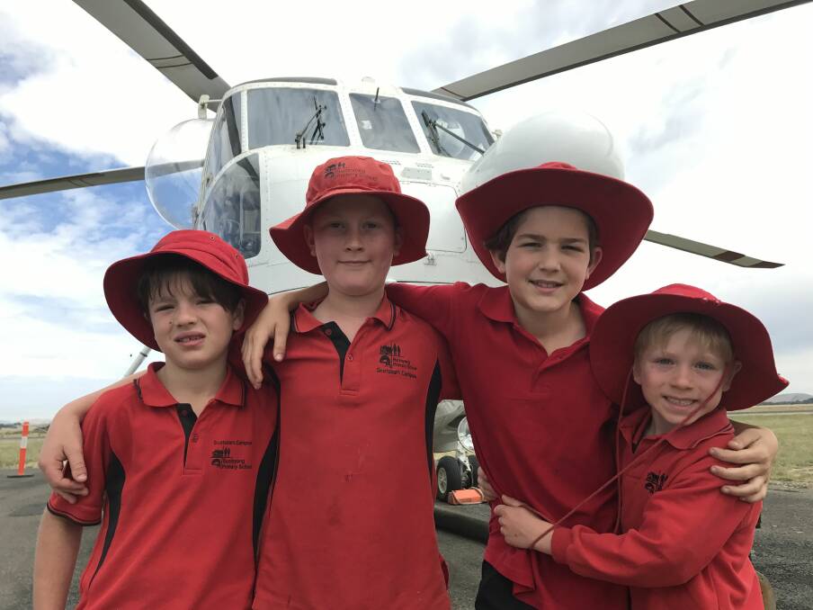 IMPACT:  Tully, Flynn, Tom and Isaac were all directly affected by either the Scotsburn bushfire of 2015, or the recent Nash’s Road blaze. Pictures: Michelle Smith
