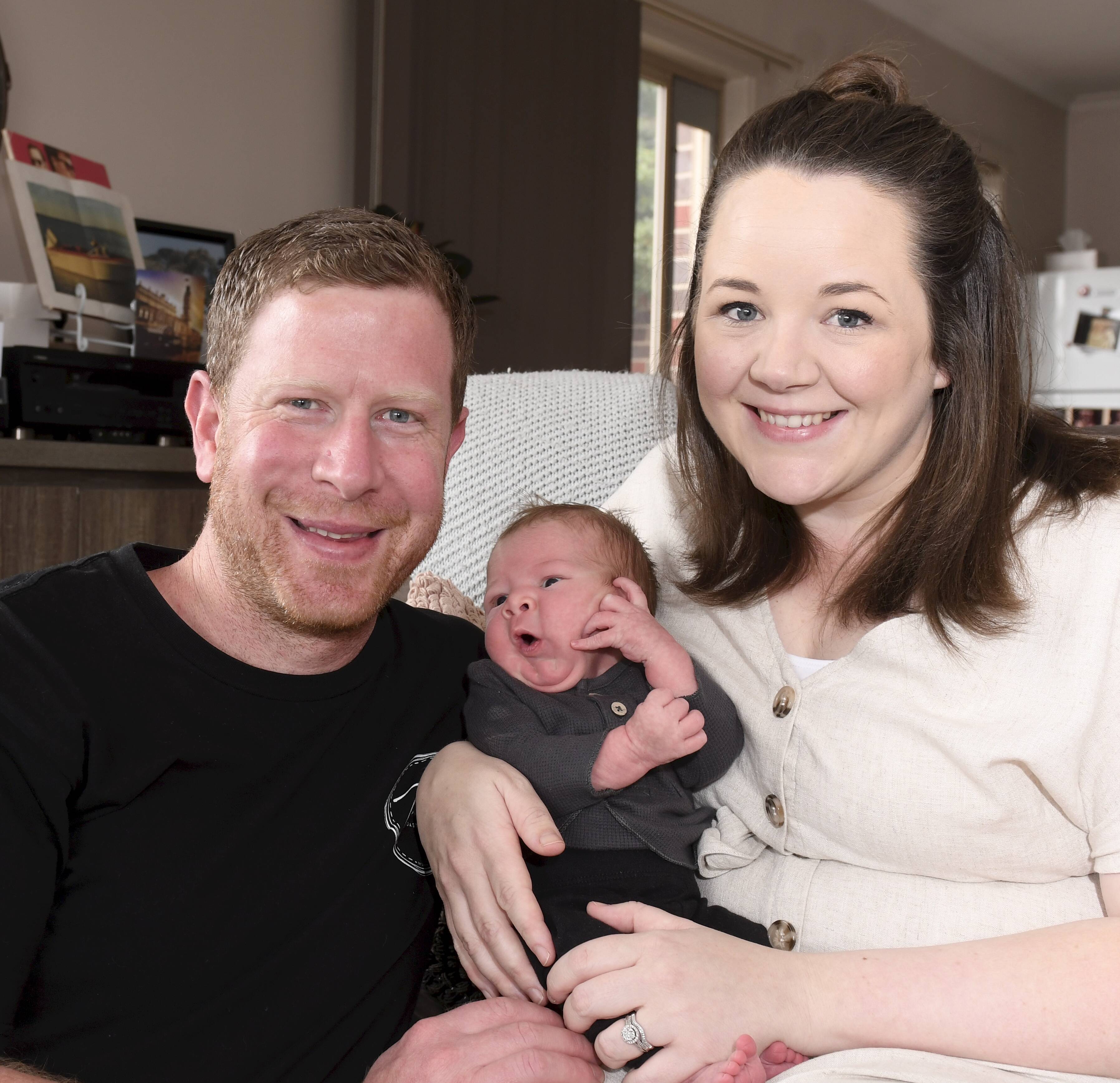 januar hovedsagelig komplikationer Ballarat MasterChef favourite Tim Bone and wife Abbey welcomed baby Toby  this month after years of trying, a miscarriage and IVF | The Courier |  Ballarat, VIC