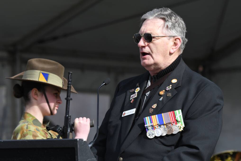 REMEMBER: Vietnam Veterans Association of Australia Ballarat president Sandy McCann. Picture: Kate Healy