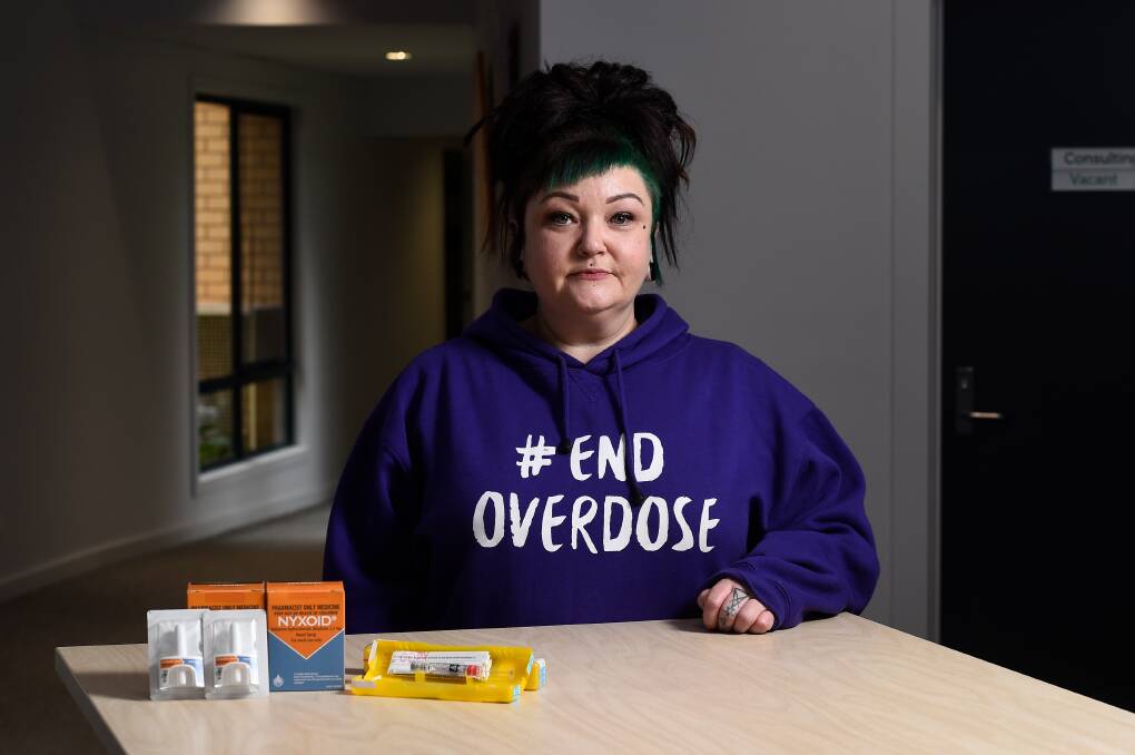 SAVING LIVES: Ballarat Community Health harm minimisation coordinator Kate Davenport with naloxone, which can reverse drug overdoses. Picture: Adam Trafford