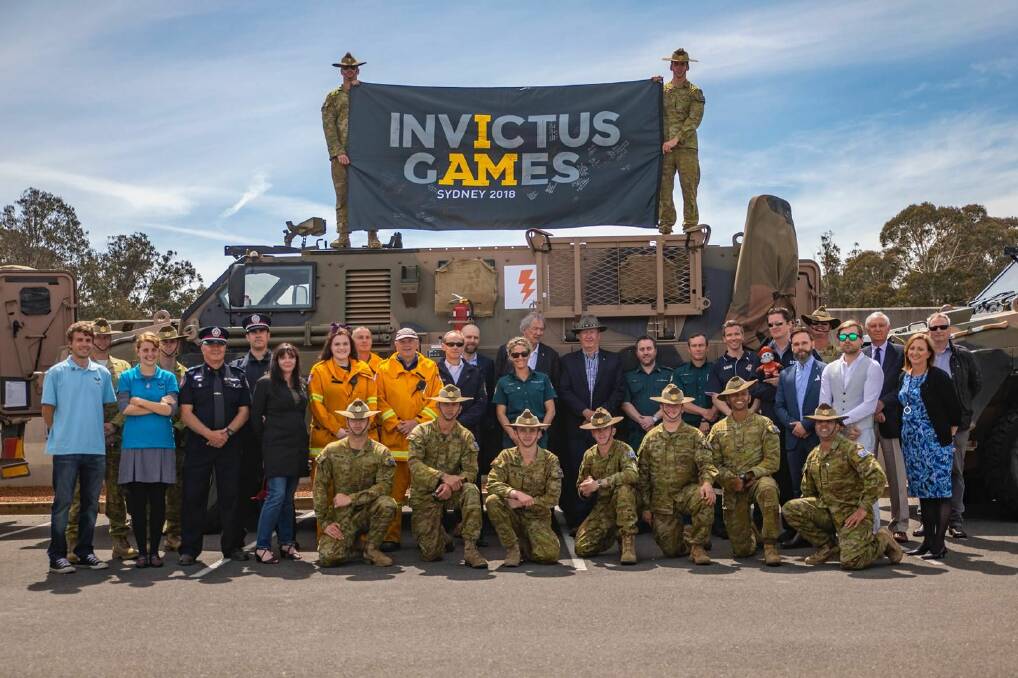 CONVOY: The Lightning Bolt 2 Convoy on its way to the Invictus Games via 17 Australians towns to raise awareness of PTSD. Picture: Dylan Crawford