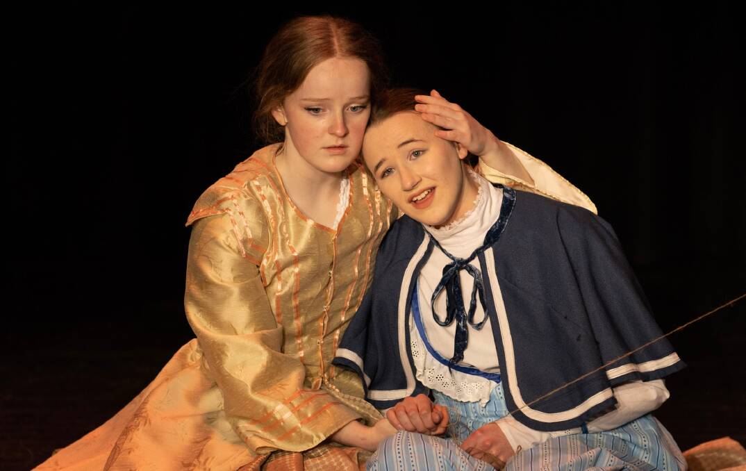 Ella Harrison and Taya Thiele in BCMA's production of Little Women. Picture supplied