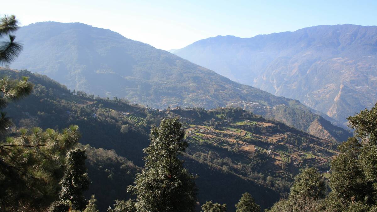 The town of Bupsa in Nepal. Picture: Paul Esmonde