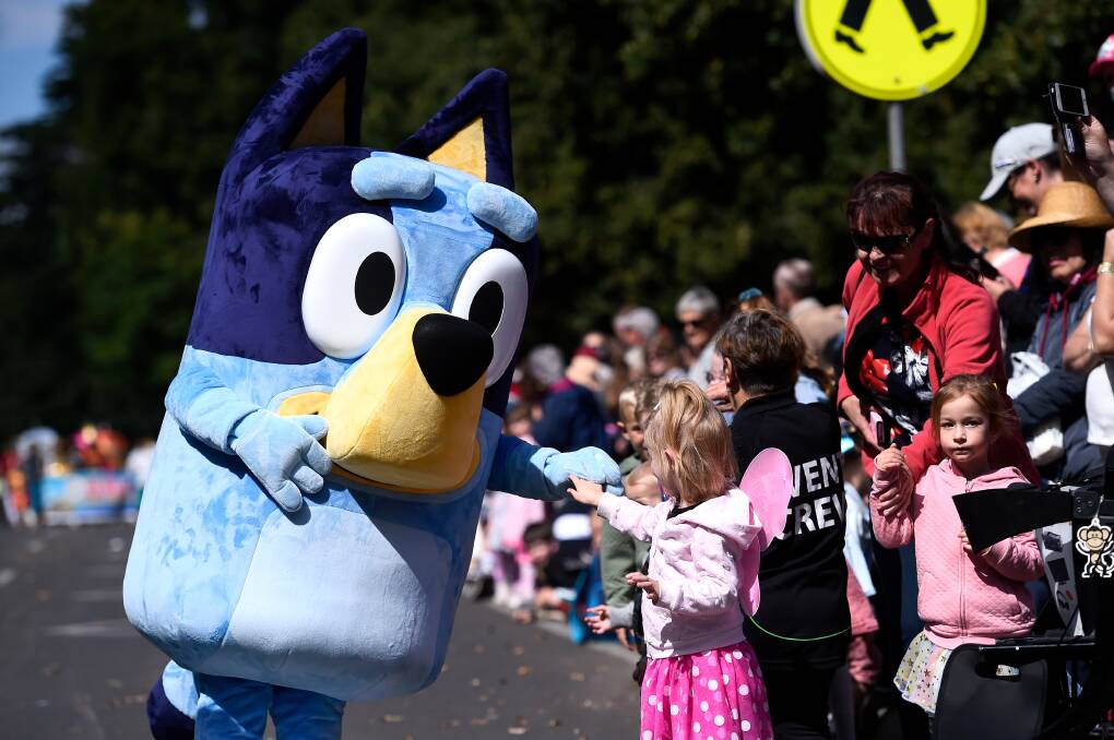 FANS: Bluey last visited Ballarat to take part in the 2020 Begonia Festival. Picture: Adam Trafford