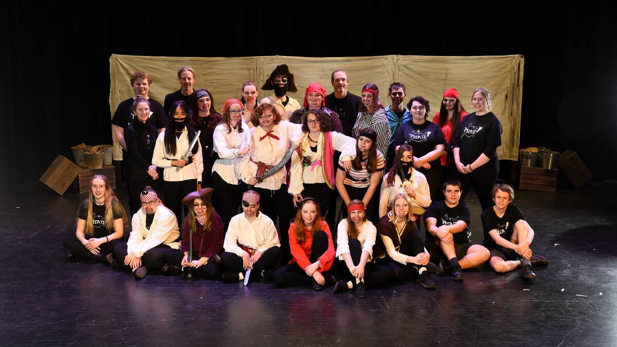Cast and crew of Pirate! at Mount Rowan Secondary College. Picture: Adam Trafford