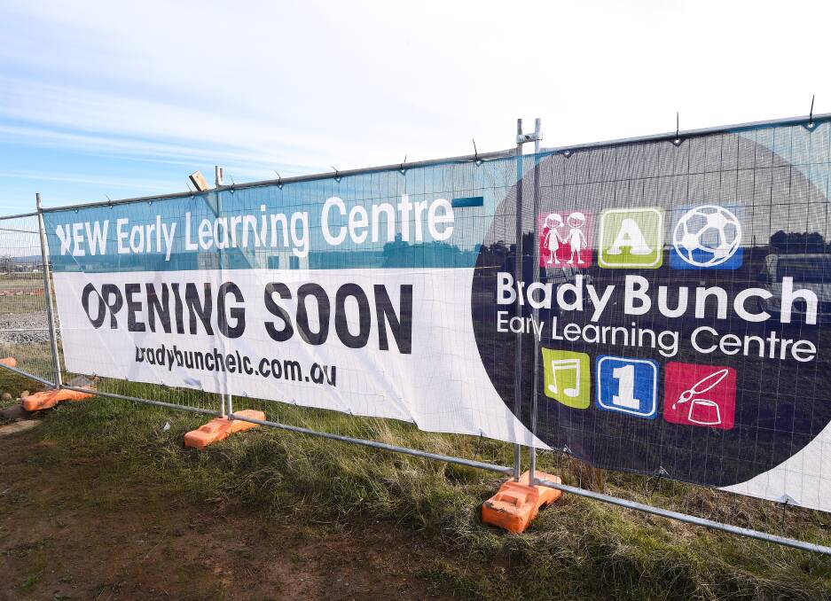 COMING SOON: The site of the new Brady Bunch Early Learning Cenre on Cherry Flat Road, Delacombe. Picture: Adam Trafford