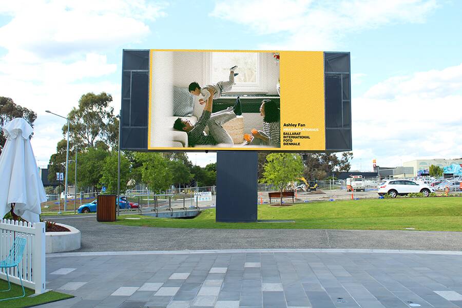 ISOLATION: An image by Ashley Fan from BIFB's Mass Isolation project during COVID lockdown is displayed at Bunjil Place, Queensland. 