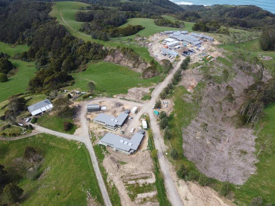 Aerial view of Ballarat Clarendon College's new Yuulong campus which will welcome students early next year