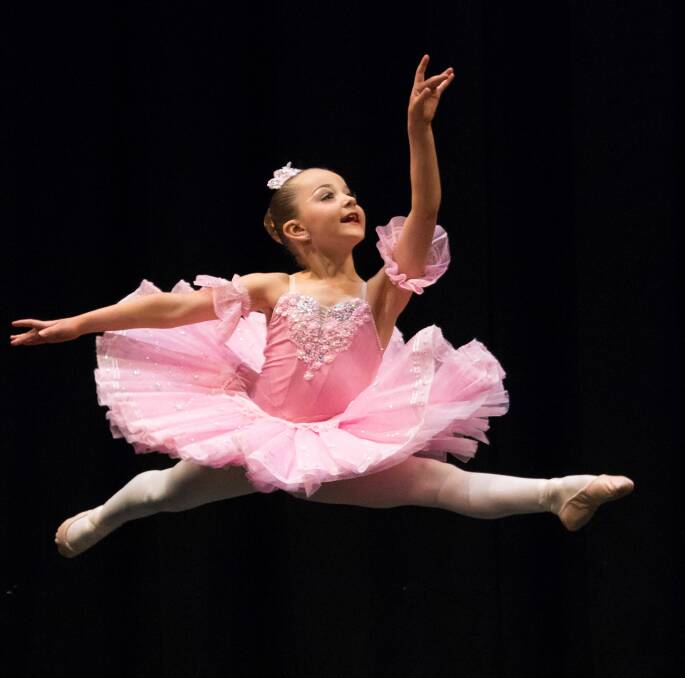 TUTU CUTE: A young dancer in action during the 15 days of dance competition at the Royal South Street Eisteddfod. Picture: Capture My Event