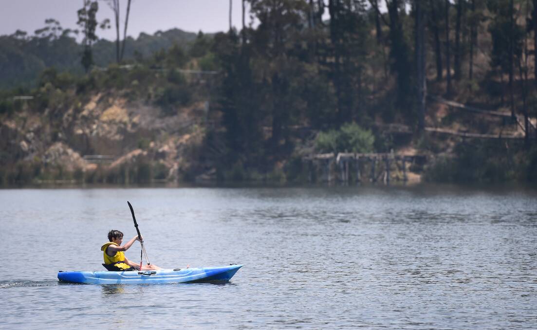 Aquatic activities are a popular pastime at St George's Lake in Creswick