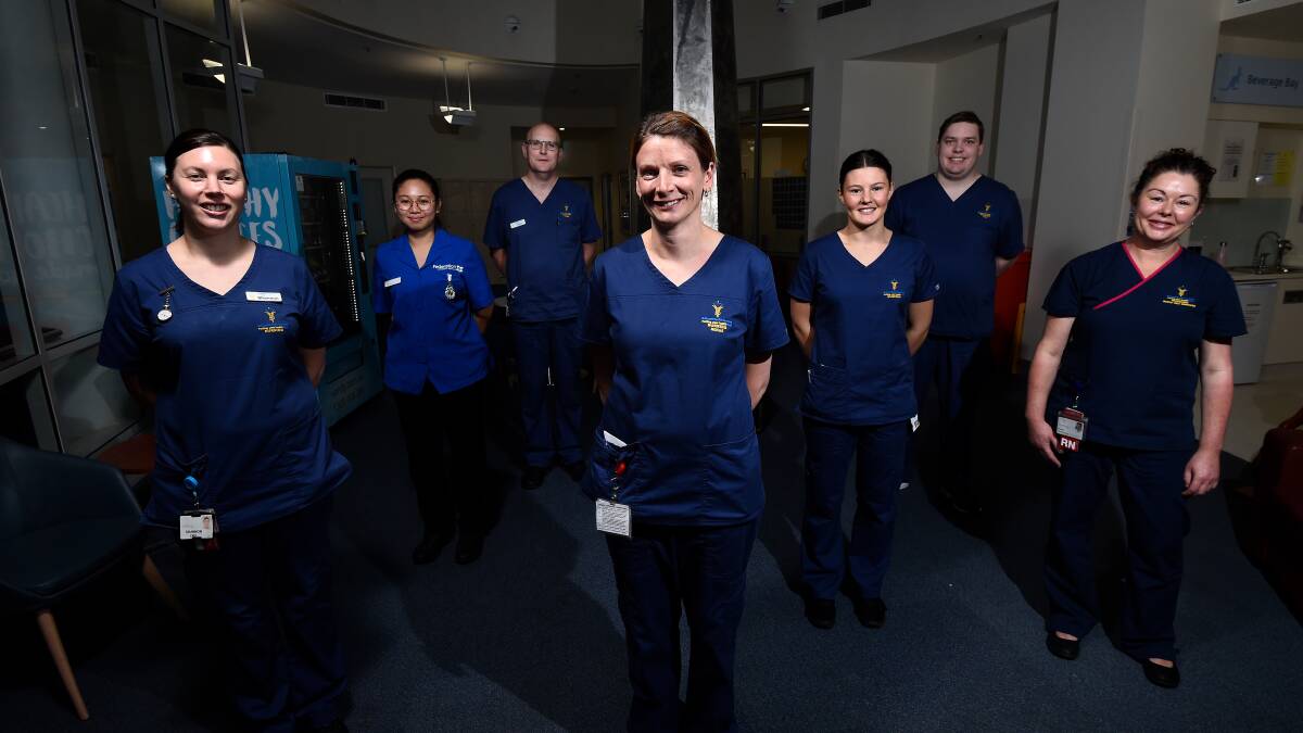 Nurses at Ballarat Base Hospital who worked through the pandemic. 