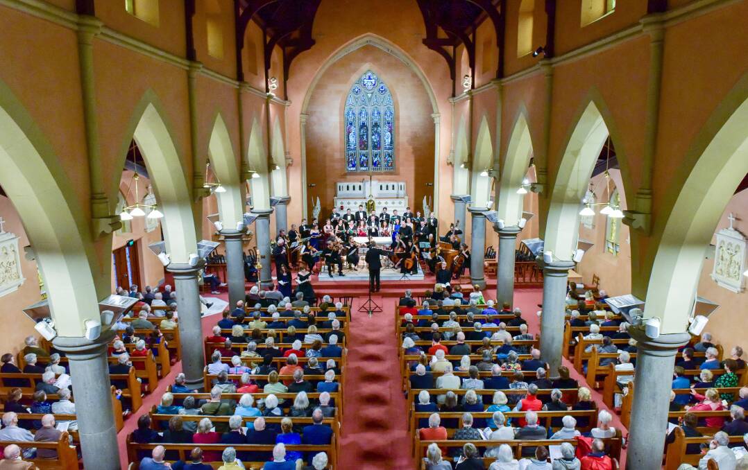 NOT THIS YEAR: Crowds fill St Alipius church at the opening concert of last year's Organs of the Goldfields festival. Picture: Brendan McCarthy