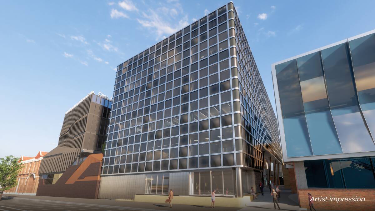 Artist impression of the hospital's new central energy plant building to be constructed on Drummond Street.
