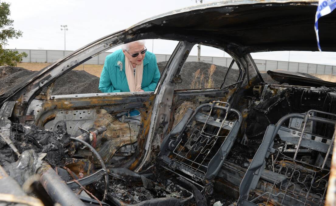 WRECKED: Nell Hanrahan has received offers of cars and support from the community after her car was stolen and torched. Picture: Kate Healy