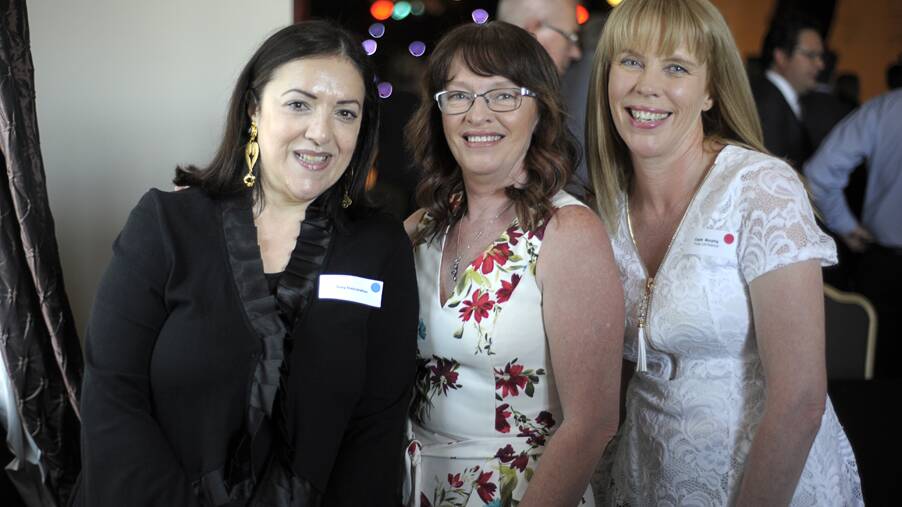 SUPPORT: Donna Bowman and supporters at a function earlier this year.