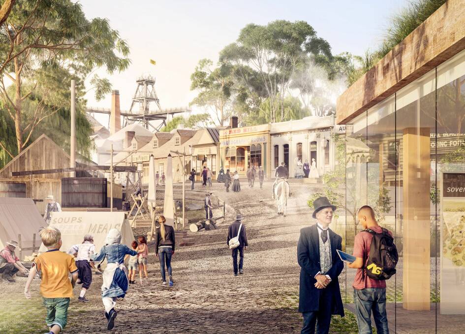 An artist's concept of the new Sovereign Hill entry 