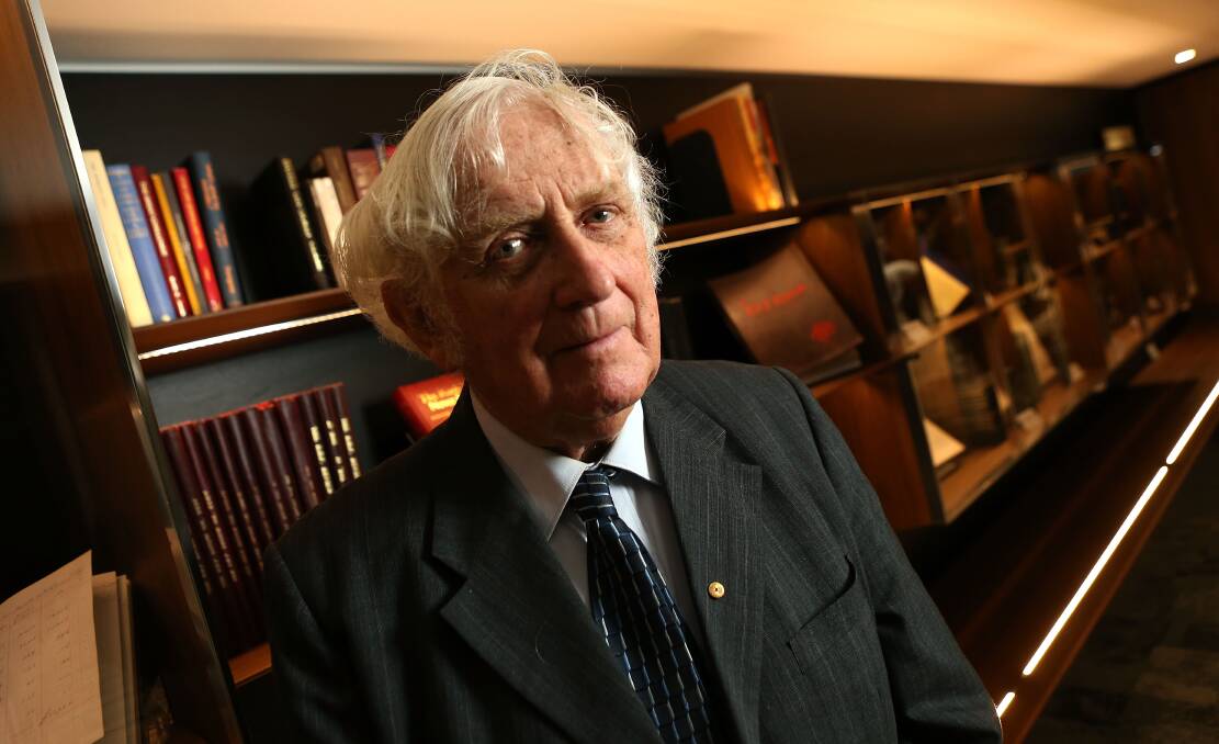 ORATION: Renowned historian Professor Geoffrey Blainey spent four years of his childhood in Ballarat.