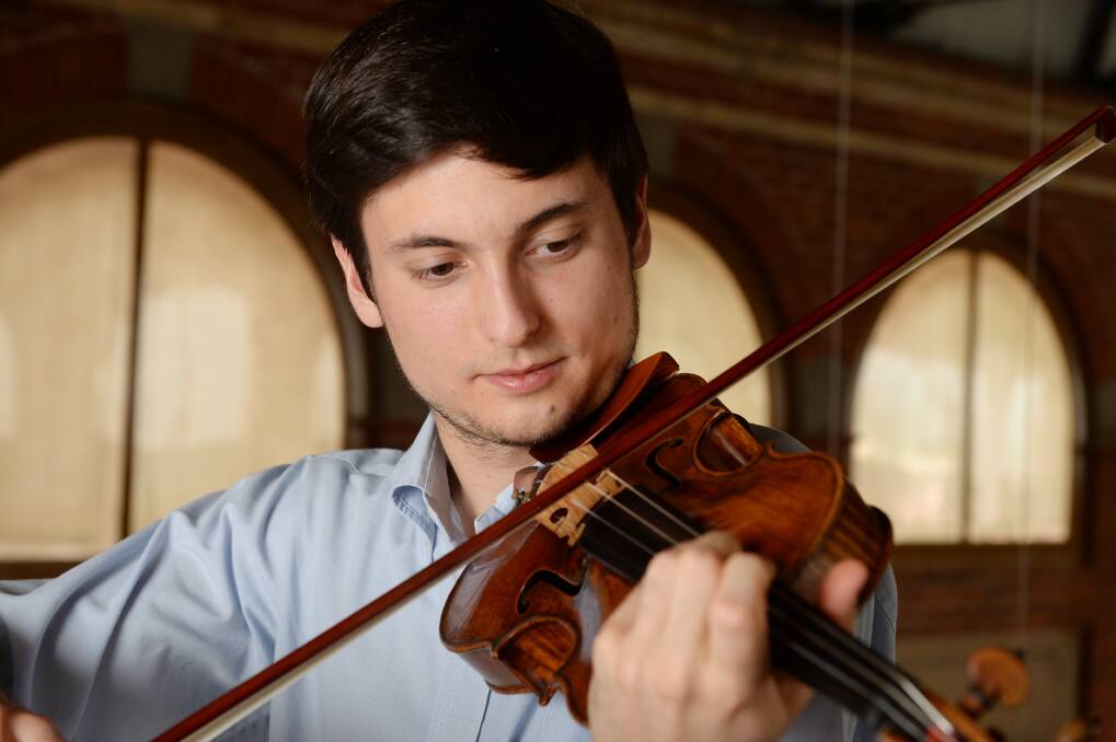 MAESTRO: Italian violinist Paolo Tagliamento is a major star in Europe but keen to return to Ballarat to take part in a future Organs of the Goldfields festival. Picture: Kate Healy