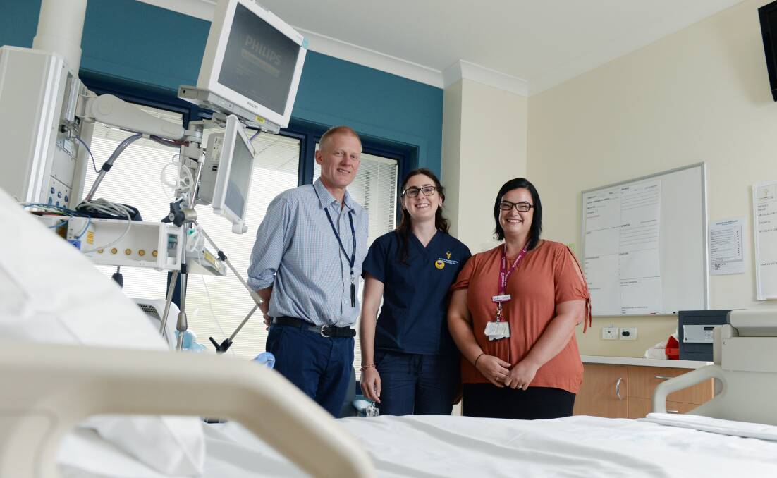 TESTING: BHS intensive care director Dr Angus Richardson and colleagues in the ICU where cardiac arrest patients will be screened to be part of an international trial to improve outcomes. 