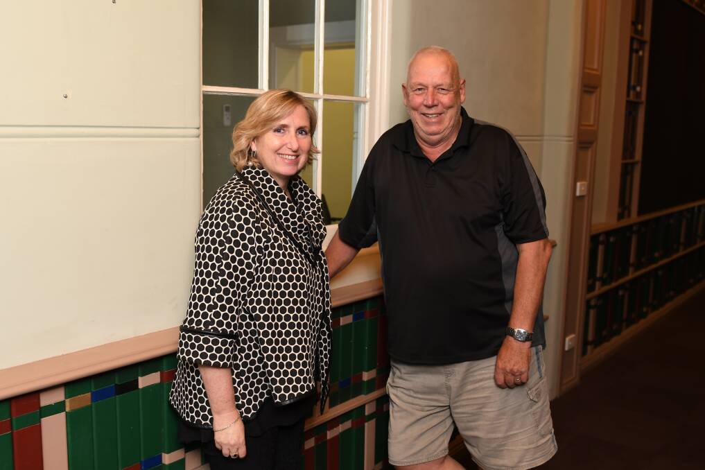 BUILDING BONDS: Pinarc chief executive Marianne Hubbard and Ballarat U3A president Jack Engwerda in the former Golden Point Primary School. Picture: Lachlan Bence