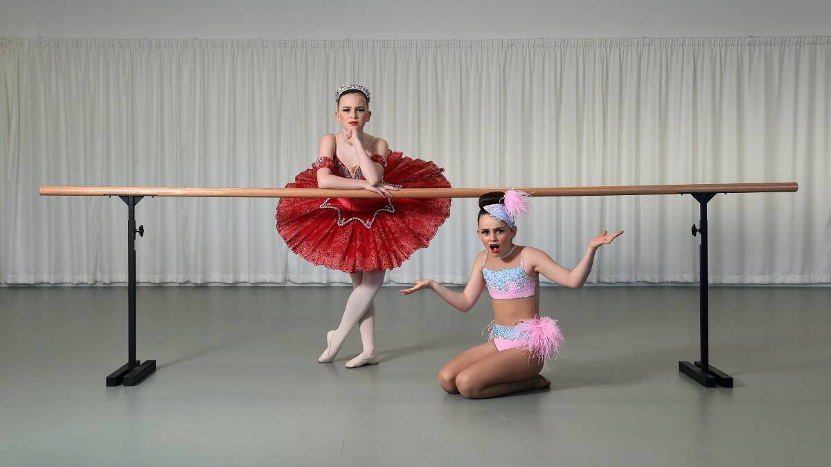 DANCE: Anita Coutts School of Dance students sisters Alexandra (left) and Ava Young were disappointed when Royal South Street Society (RSSS) cancelled their dancing competitions because of COVID-19.