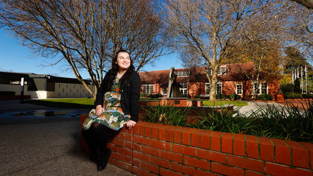 LOOKING AHEAD: Mackenzie Gould is looking forward to getting a class of her own after she graduates as a teacher from ACU Ballarat this year. Picture: Luke Hemer